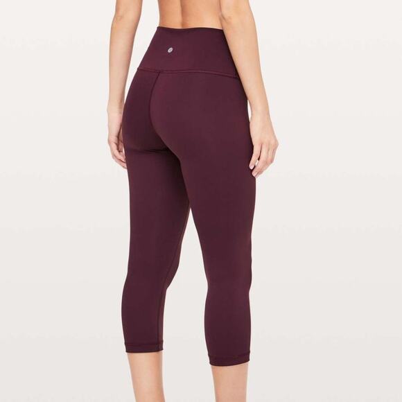 Lululemon High Rise Wunder Under Crop Legging Dark Adobe - Picture 9 of 9